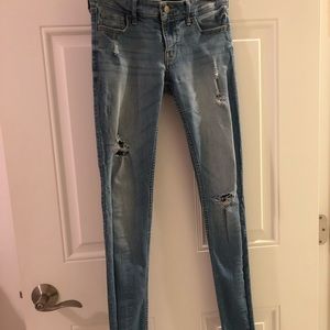 ripped hollister jeans